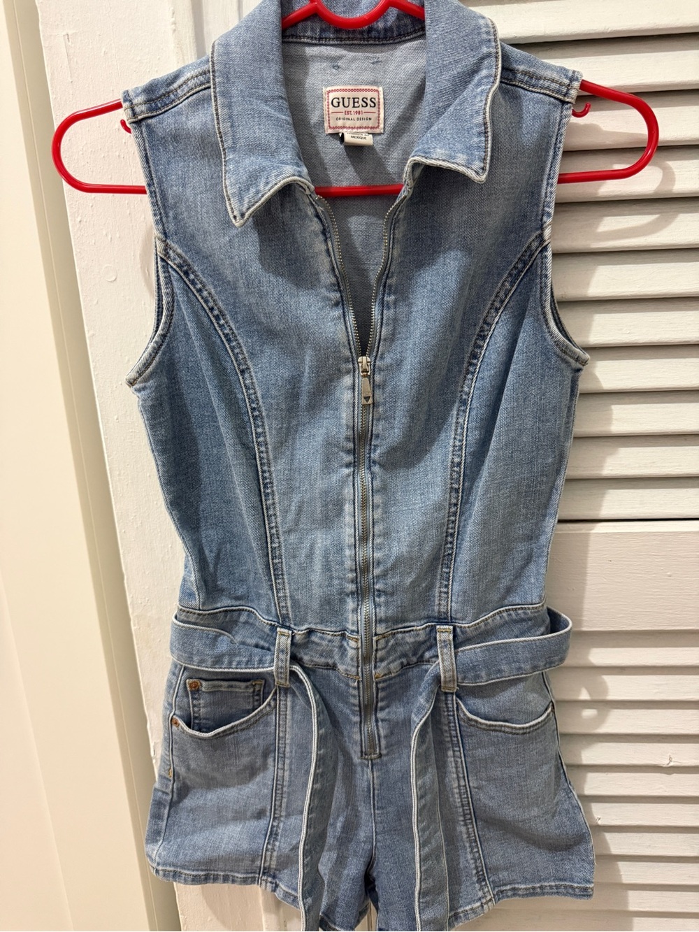 GUESS Denim Romper